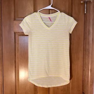 Tresics Yellow and White Striped T-Shirt